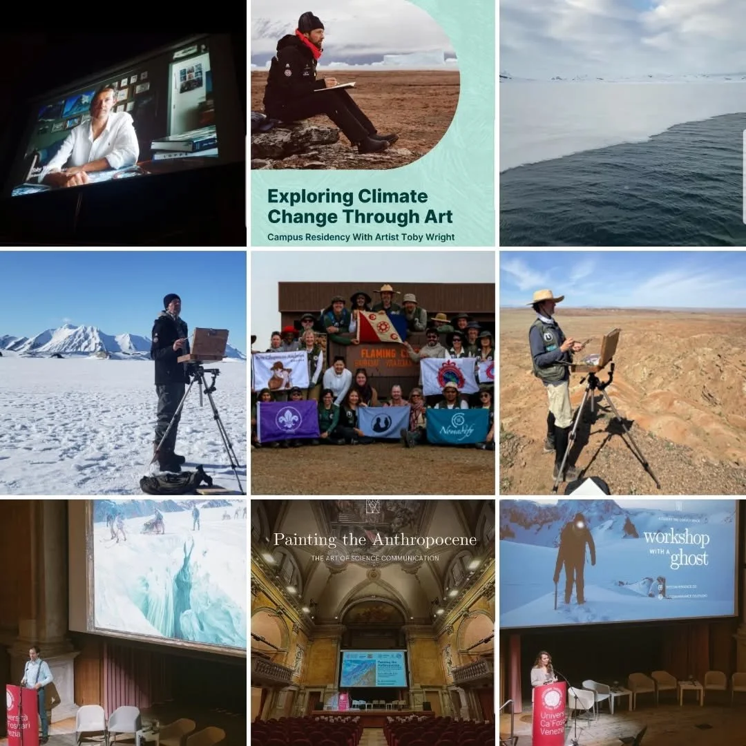 Happy new year to everyone!🎊

2025 was a year of contrasts, painting from the Arctic to the Gobi desert, sharing a film project &amp; engaging with students from Venice to Salt lake city, with plenty in between.

It went by so fast, and here begins 