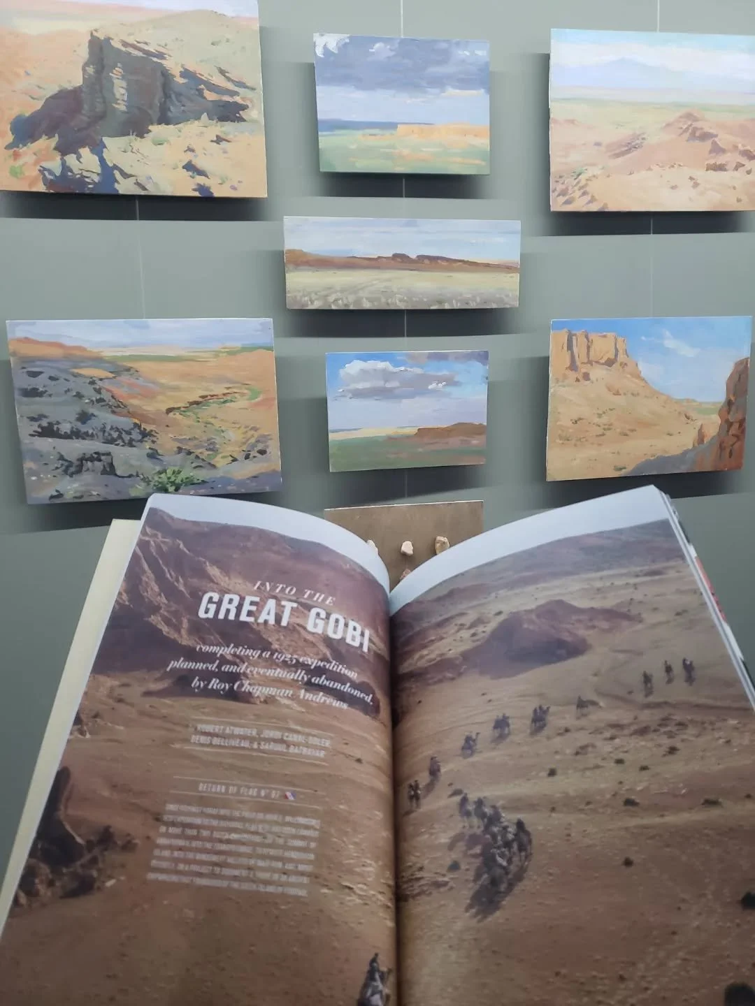 Our Gobi expedition made the cover of "the explorers journal"! 
An exceptional team of people who endured the extreme heat &amp; terrain to access a treasure trove of paleontological significance, and to finish Roy Chapman Andrews' planned 