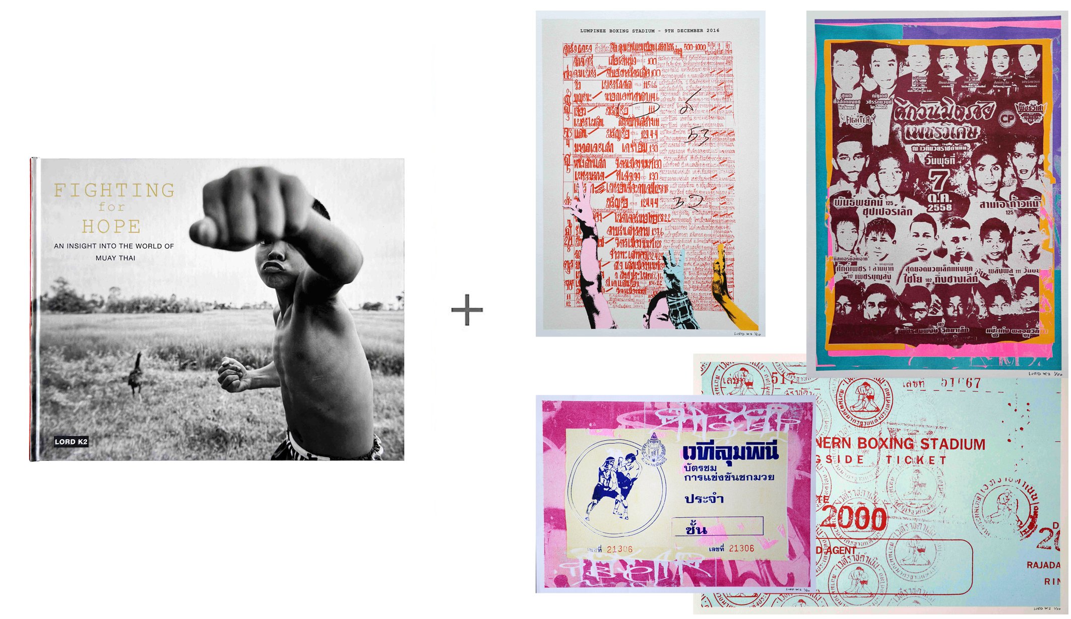 Signed Book 'Fighting for Hope' + 4 A3 Prints  | €155.00