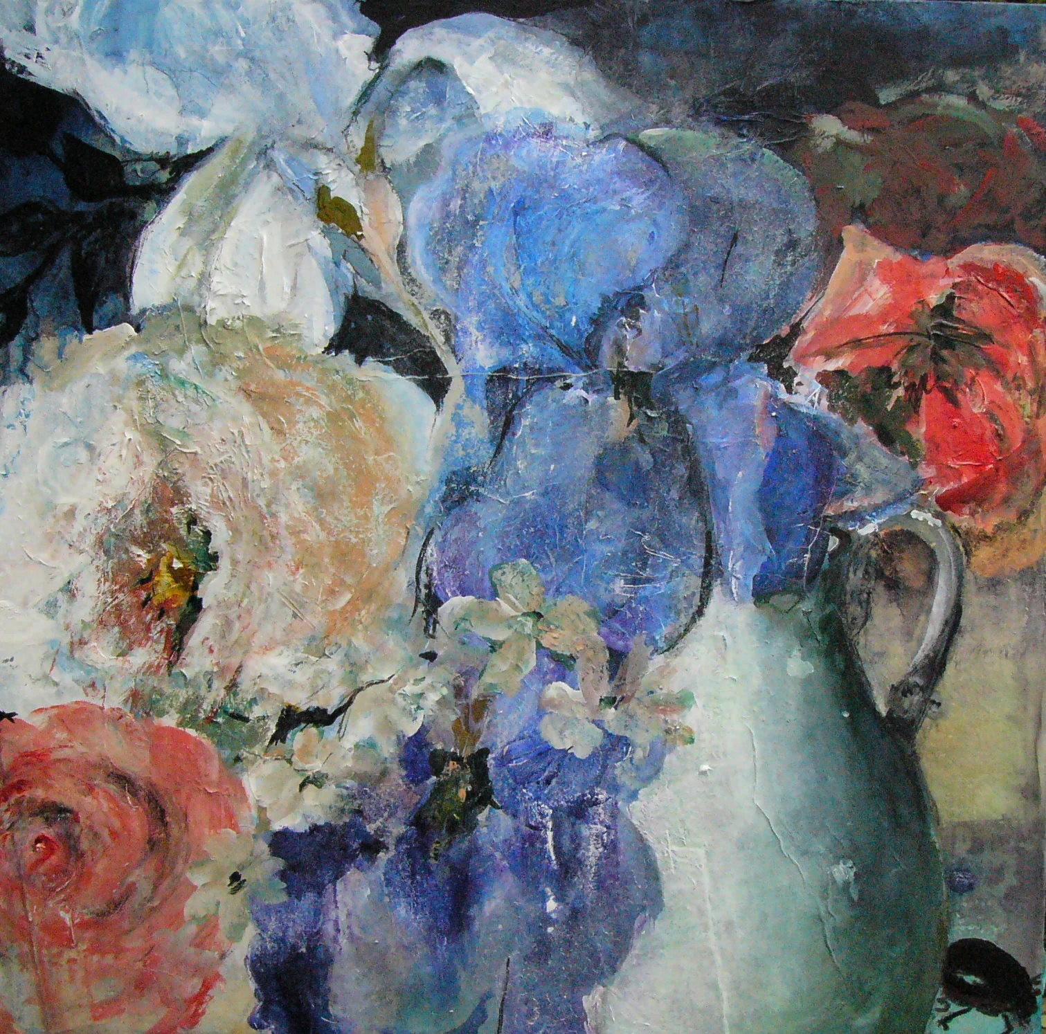  In search of another time, acrylic, 24 x 24", sold 