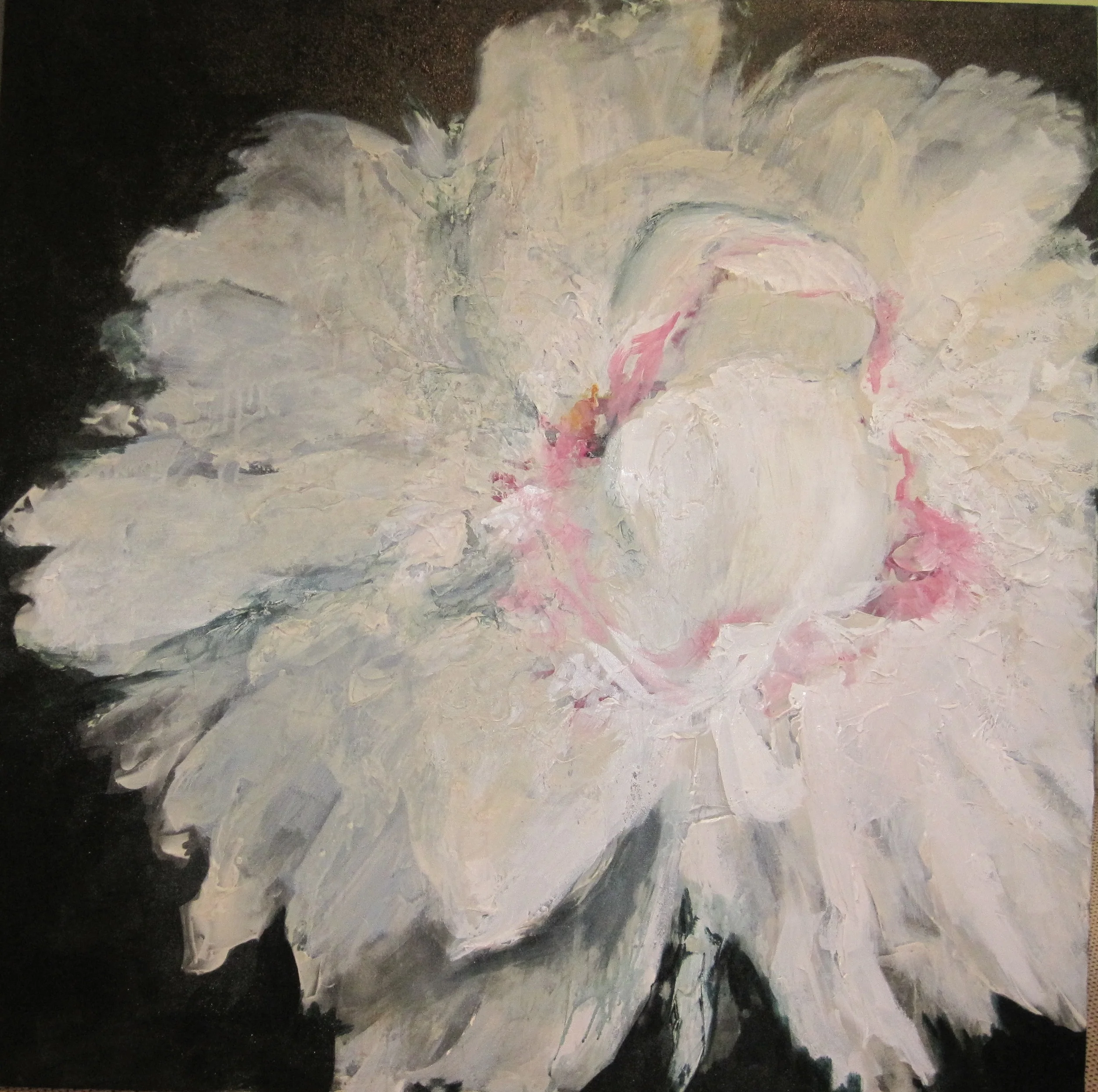 Peony at Inglis Falls, acrylic on canvas, 36 x 36, 2013 sold