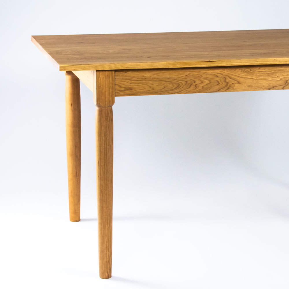 Shaker Dining Table With Turned Legs Sustar Woodworks Shaker Dining Table With Turned Legs Sustar Woodworks