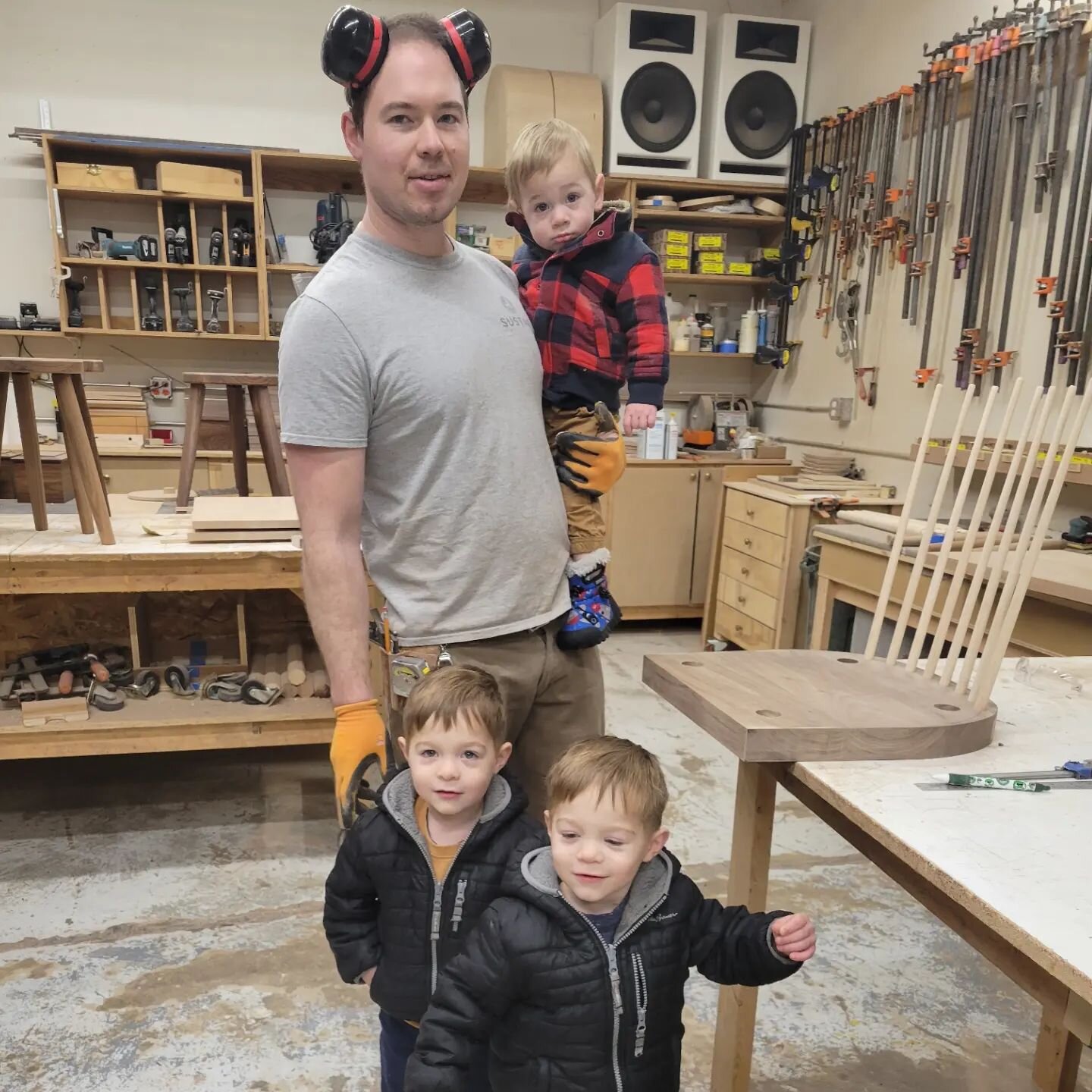 Visitors at the shop today.

#woodfurniture #handcrafted #madeinmilwaukee