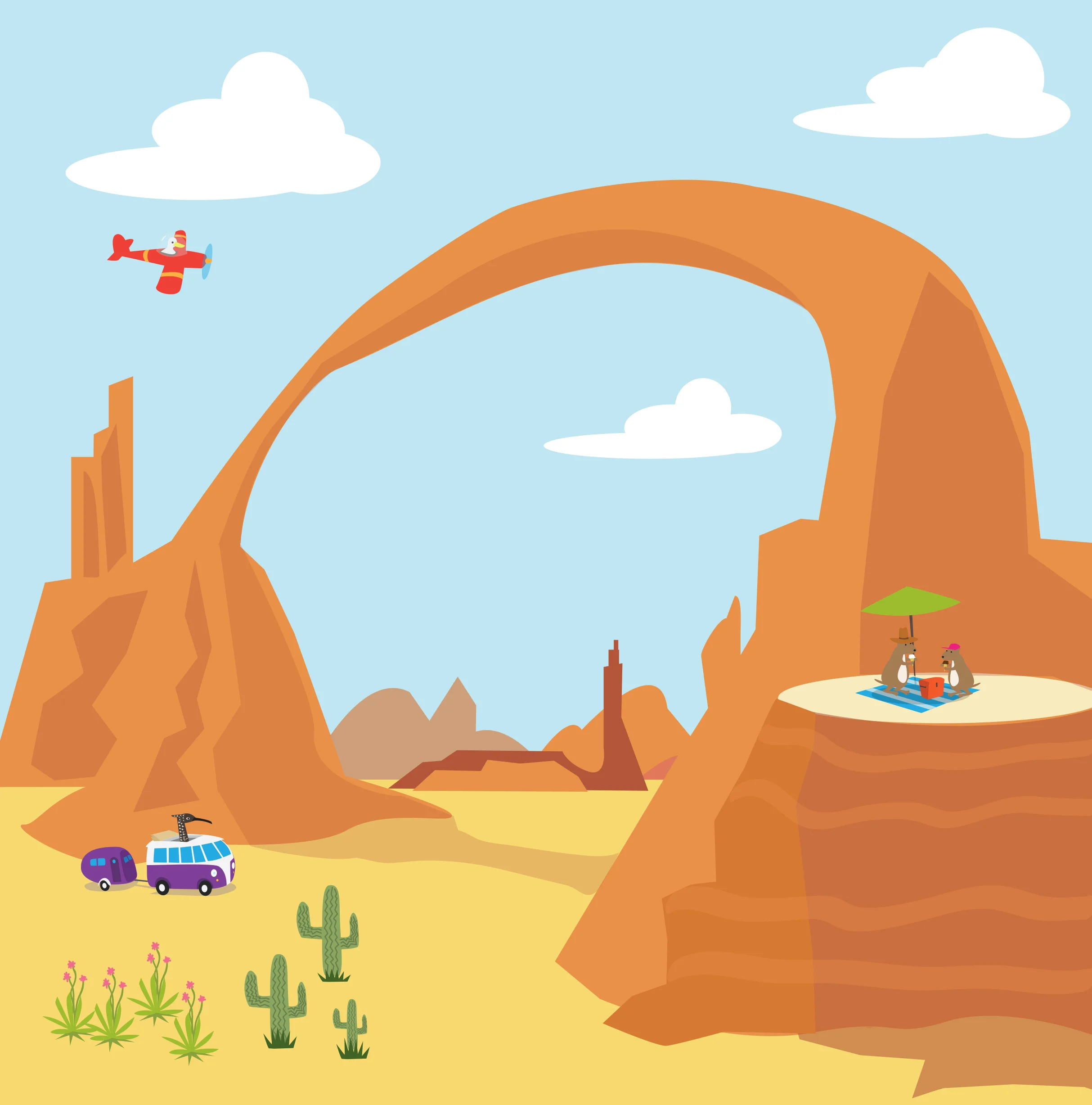 Arches from Landforms, published by Rand McNally.