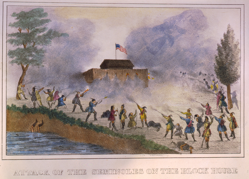 Lithographs of events in the Seminole War in Florida in 1835. (Charleston, S.C.: T.F. Gray and James, 1837.