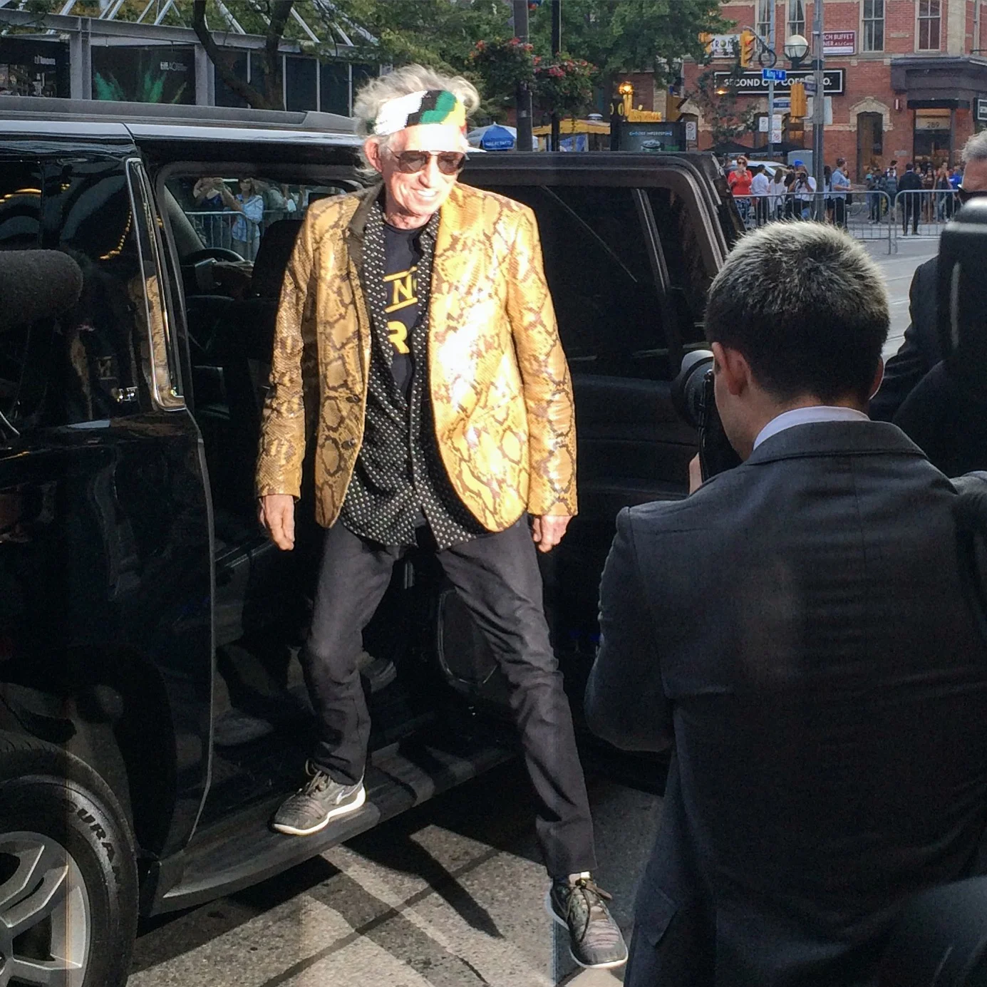 Keith entering the theatre