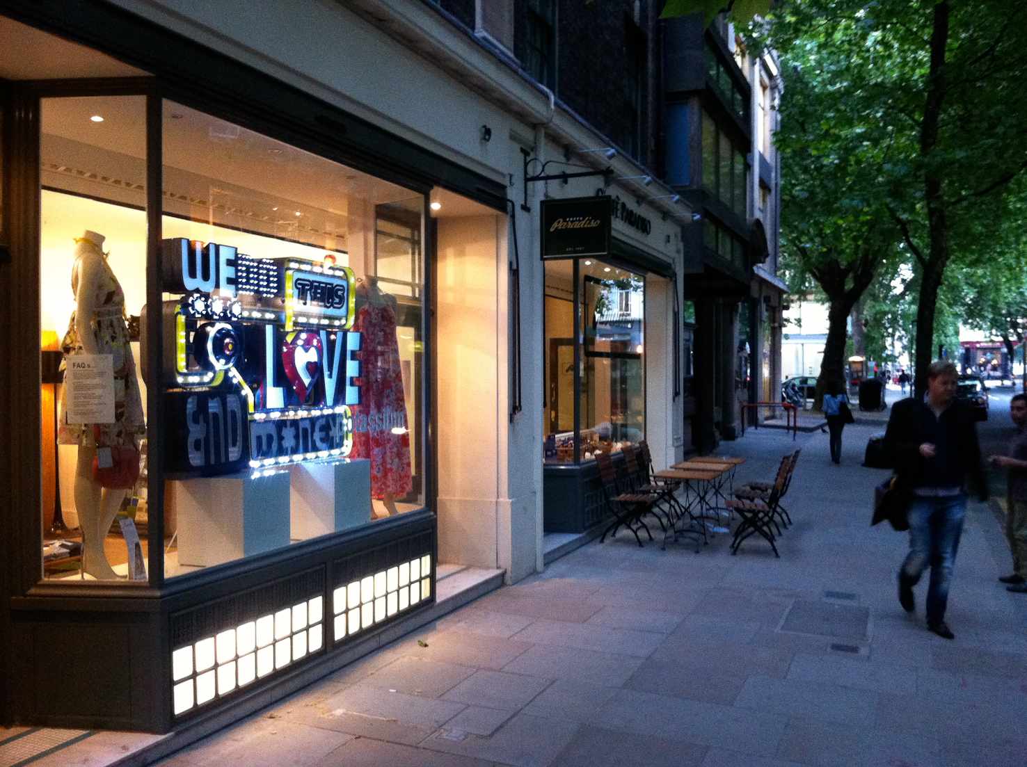 It was eventually welcomed into two windows (Potassium, Store Street W1; Soboye, Calvert Ave, E2) and a gallery (Pure Evil, Leonard Street, E1) where it began a string of new contacts and commissions to follow. 