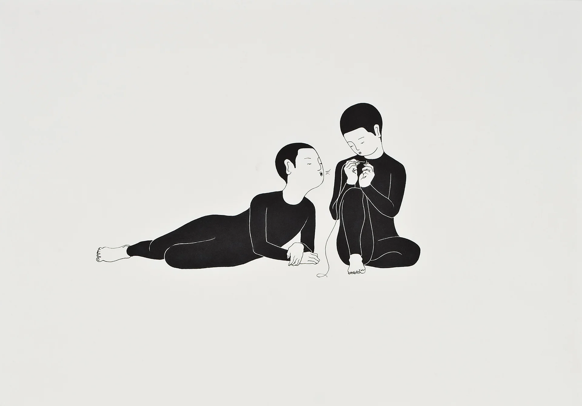 네가 좋아해서 싫은 것 / Things I don't like because you like Op. 0006P - 42 x 29.7 cm, 종이에 펜, 마커 / Pigment liner and marker on paper, 2009