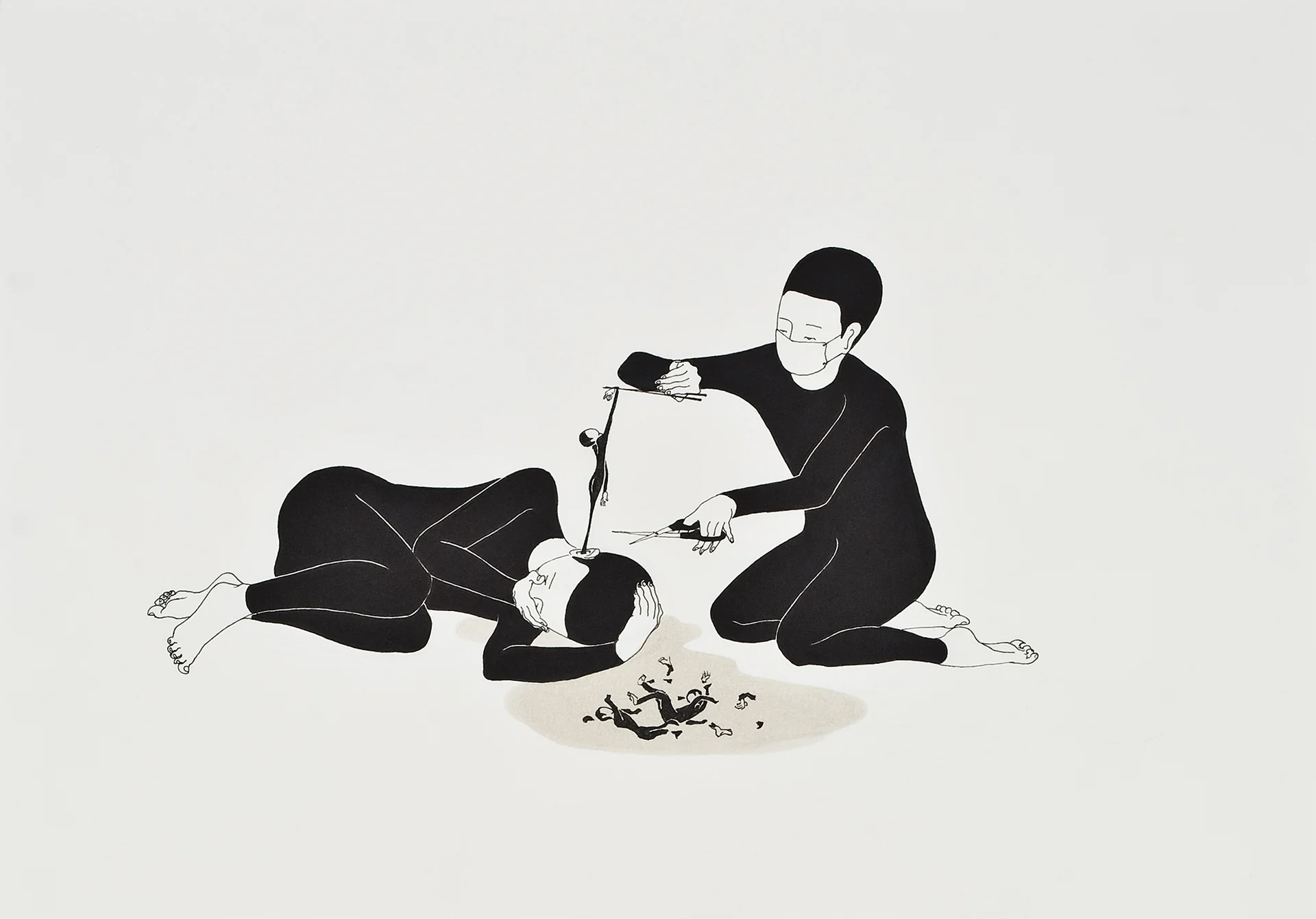 구원 / Save Op. 0018P - 42 x 29.7 cm, 종이에 펜, 마커 / Pigment liner and marker on paper, 2009