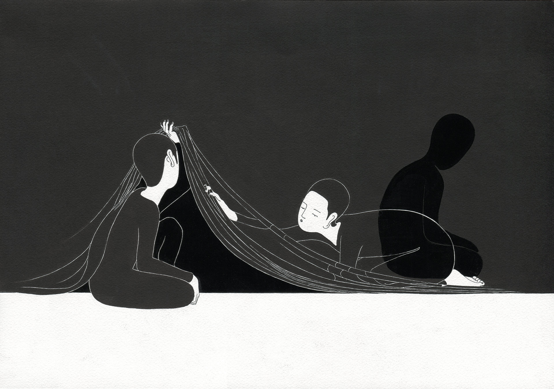너의 보기 / Example of you Op. 0056P - 42 x 29.7 cm, 종이에 펜, 마커, 잉크 / Pigment liner, marker, and ink on paper, 2012