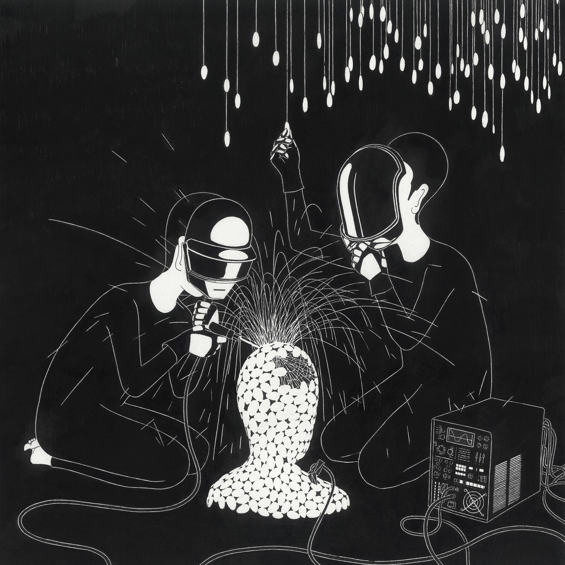임의 추출 기억 장치 / Random access memories Op. 0070P - 29.7 x 29.7 cm, 종이에 펜, 마커 / Pigment liner and marker on paper, 2013