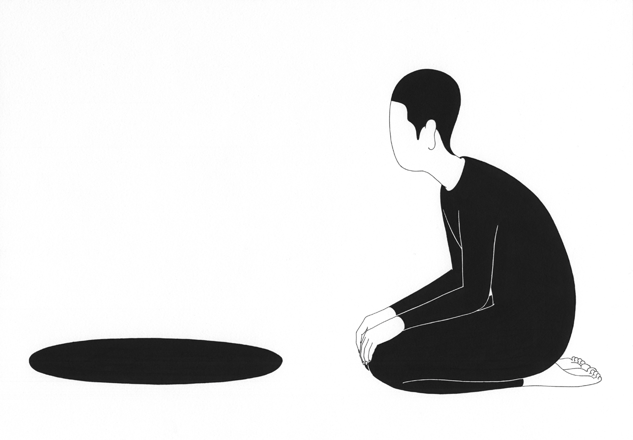 무언가 無言歌 / Song without words Op. 0106PS-1 - 14 - 42 x 29.7 cm, 종이에 펜, 마커 / Pigment liner and marker on paper, 2015