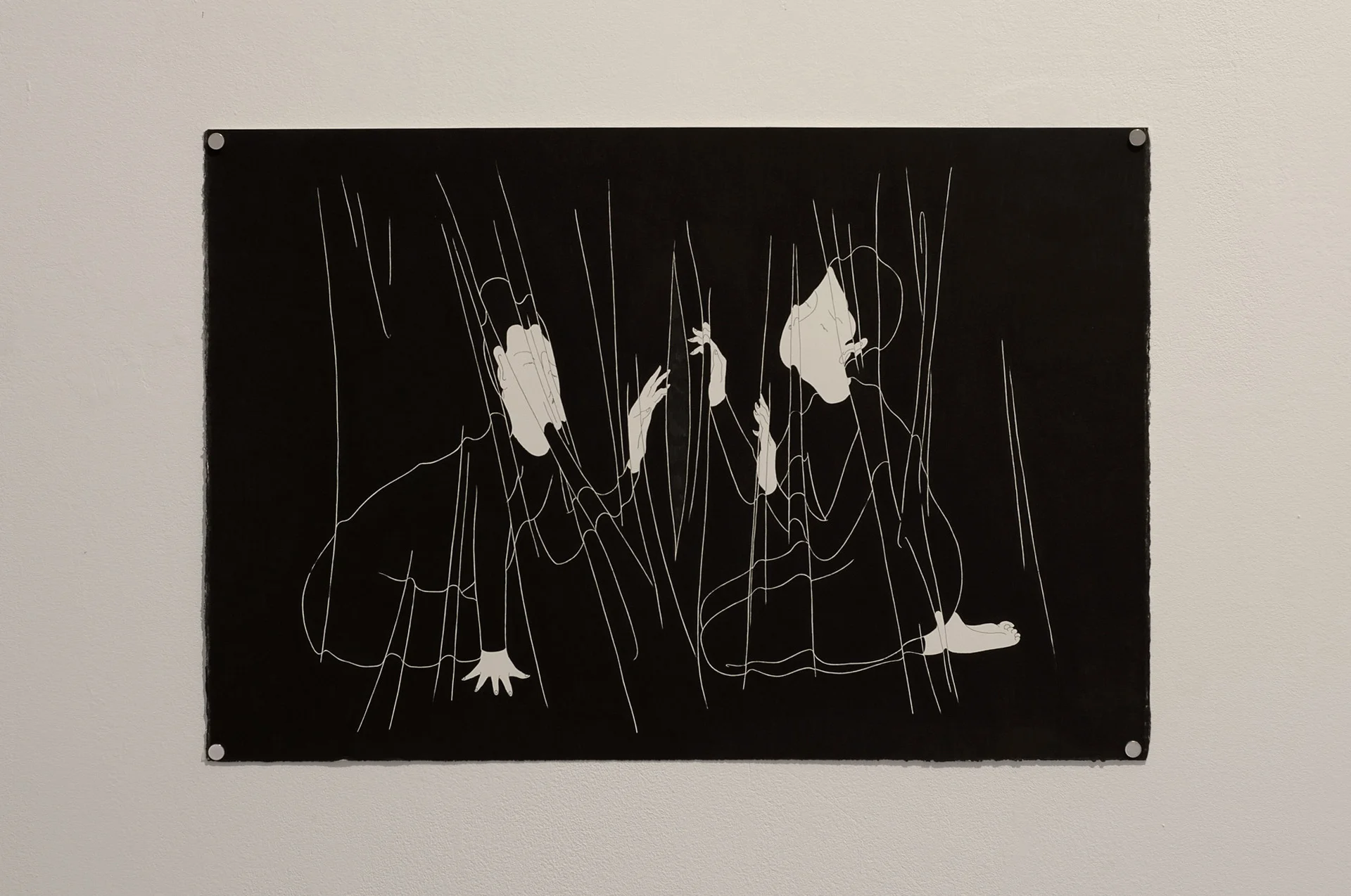 늙은 관계 / We wrinkled Op. 0108P - 56.5 x 38 cm, 종이에 펜, 마커 / Pigment liner and marker on paper, 2015
