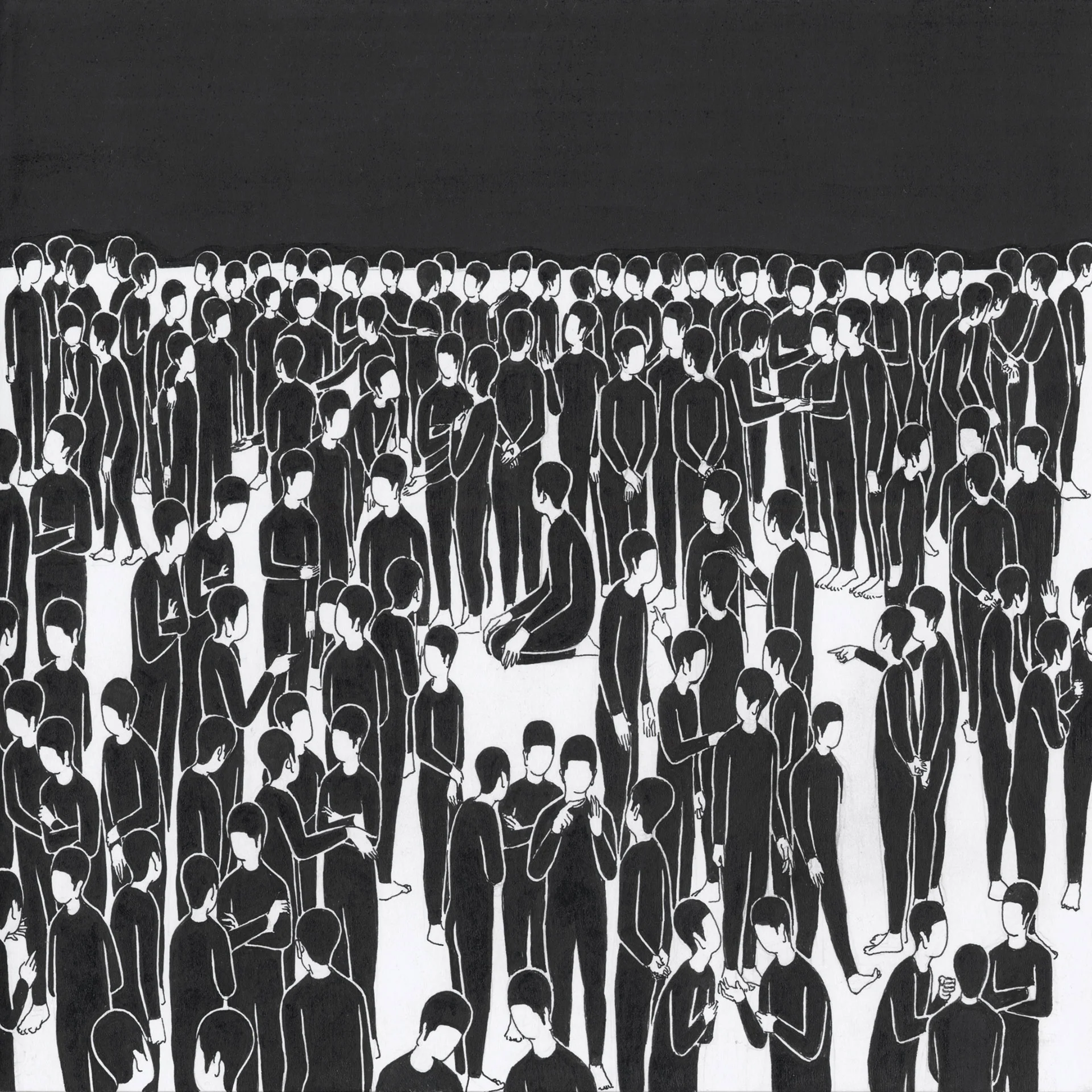 만에 / All Op. 0119FS-1 - 18.2 x 18.2 cm, 종이에 펜, 마커 / Pigment liner and marker on paper, 2016 Asked by Secret7 Project