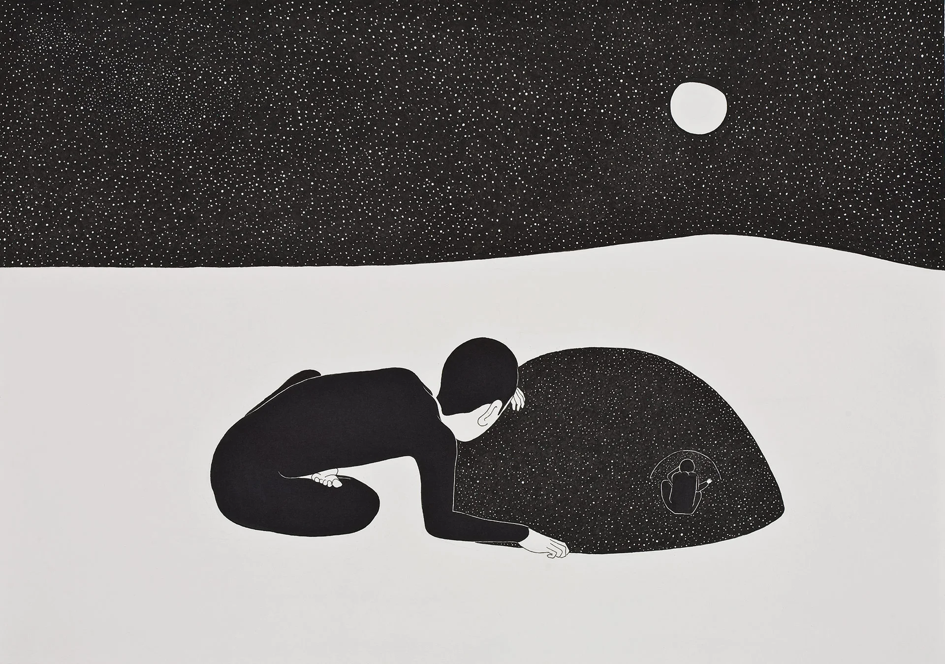 보기 보기 보기 / Example of seeing seeing Op. 0037P - 42 x 29.7 cm, 종이에 펜, 마커 / Pigment liner and marker on paper, 2010