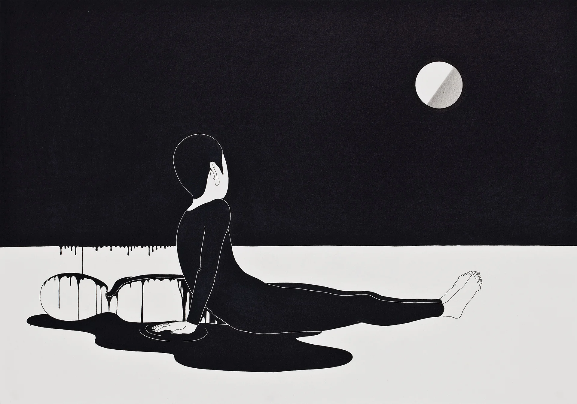 불구 / Crippled Op. 0041P - 42 x 29.7 cm, 종이에 펜, 마커 / Pigment liner and marker on paper, 2010