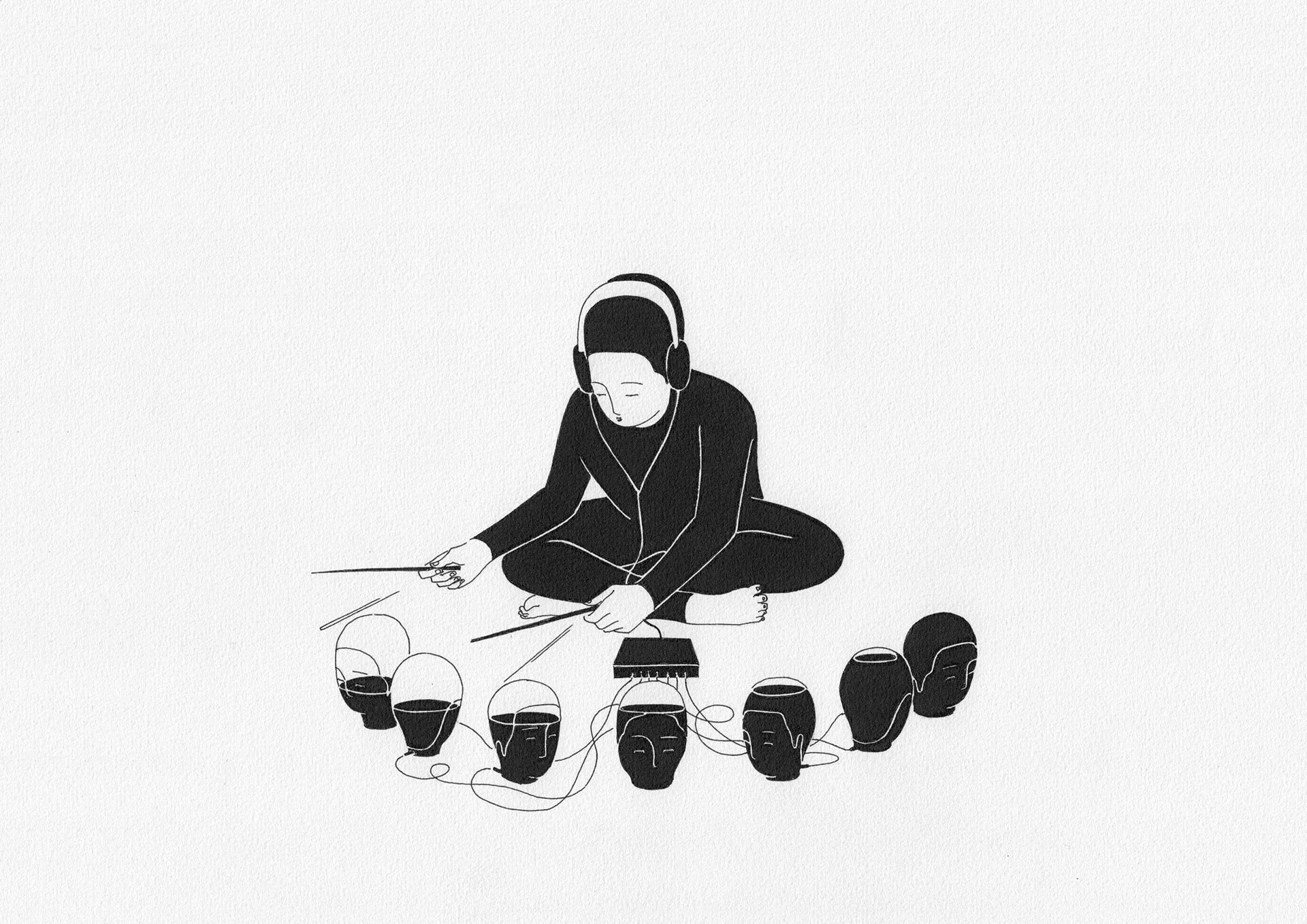 Commissioned Work - Kitsuné Musique / Play List #2 Illustrated by Moonassi / 2018