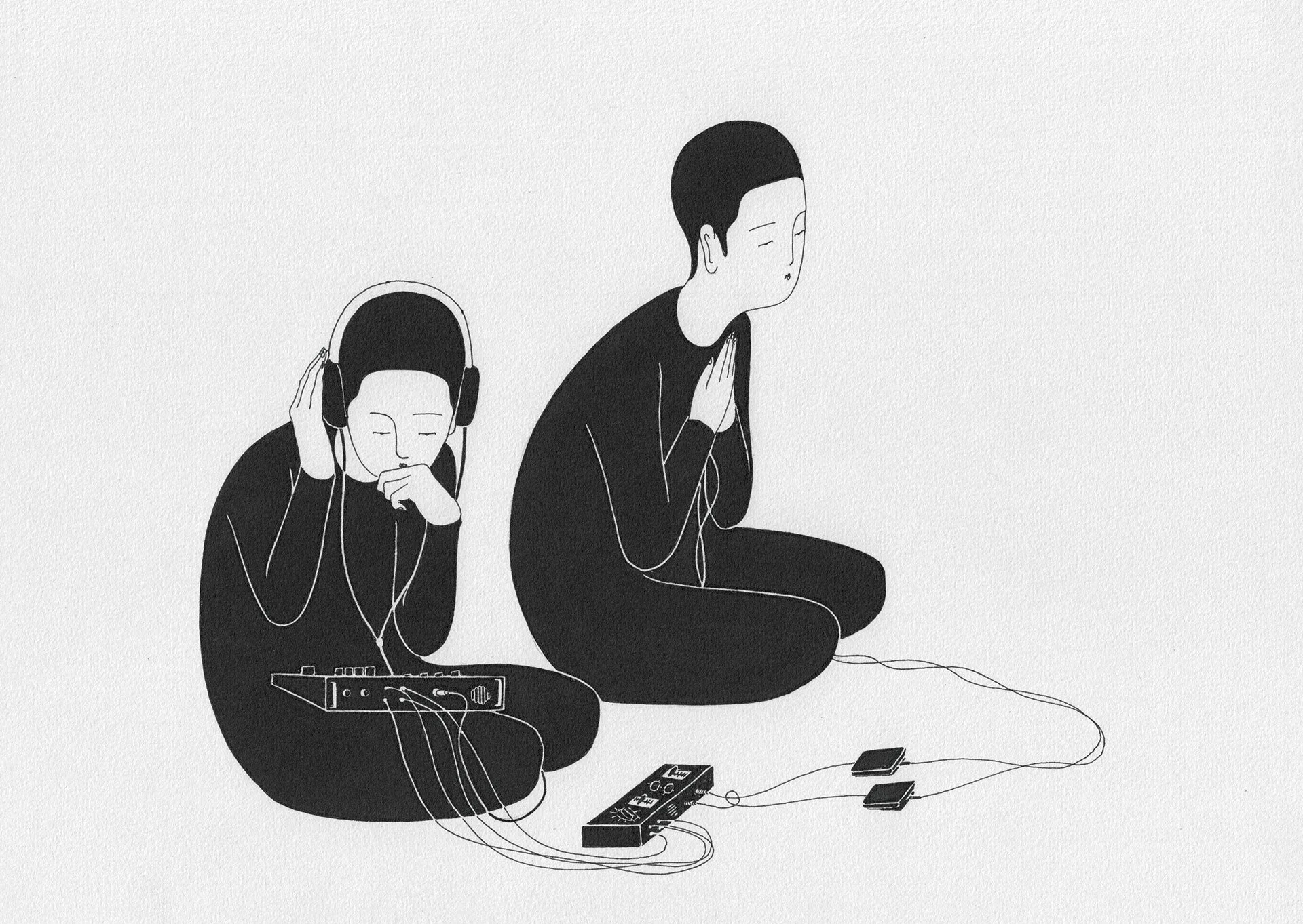 Commissioned Work - Kitsuné Musique / Play List #2 Illustrated by Moonassi / 2018