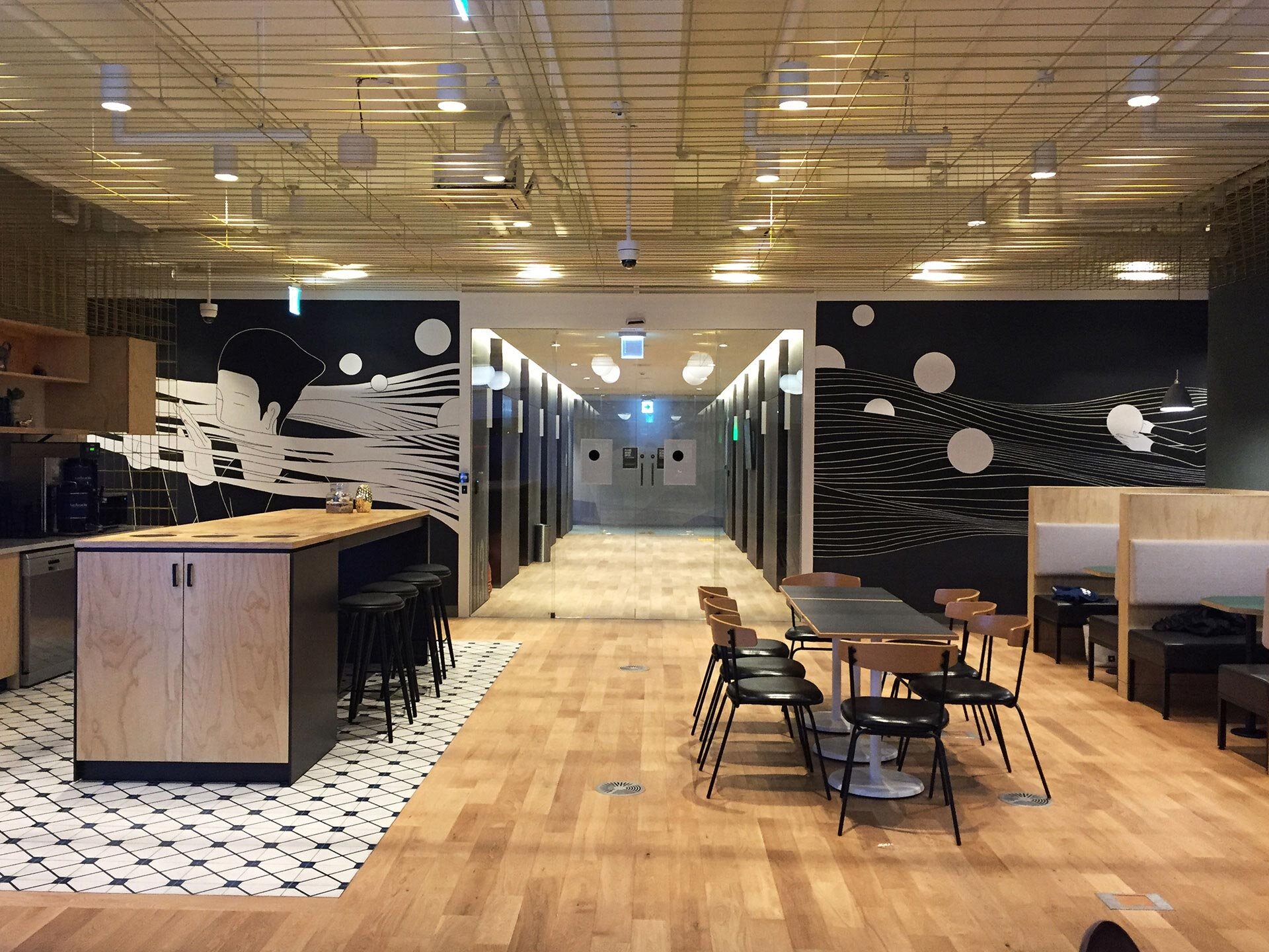 Commissioned Work - WeWork Korea / Mural Painting / 2017