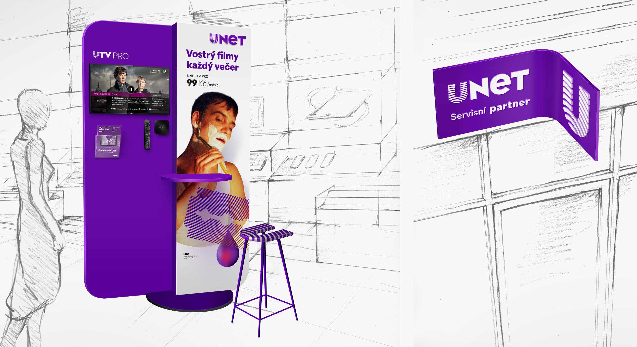 POS pro servisní partnery UNET