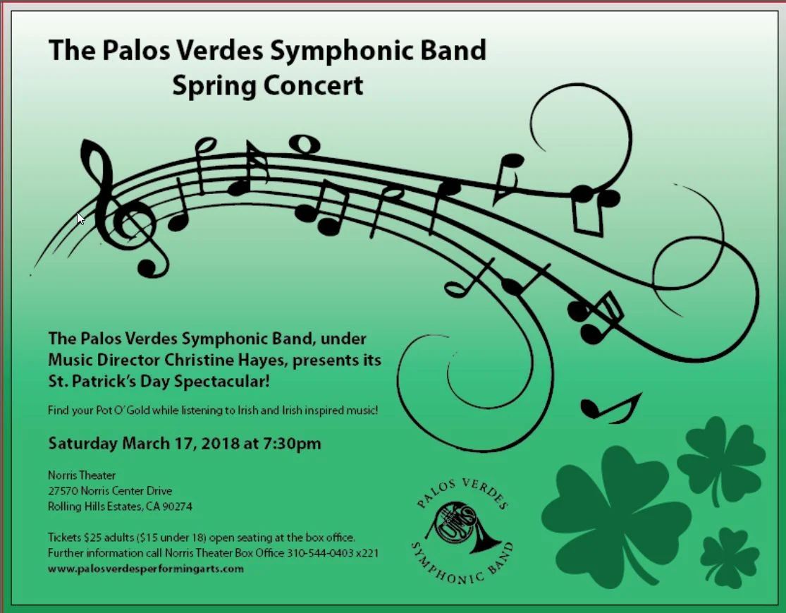 Celebrate St. Patrick's Day with PVSB Band, Celtic Harp, and Irish Dancers