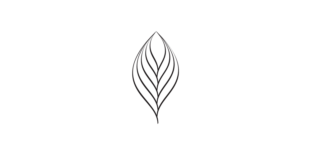  Communications and the cycles of life are represented by the repeating lines of the leaf shape. 