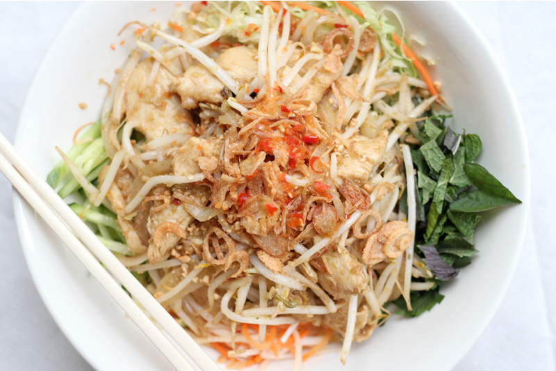 grilled & shredded pork with rice vermicelli