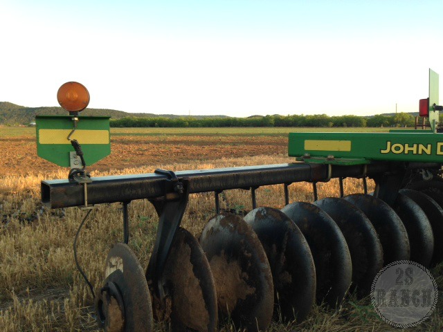 A recently seeded sudangrass field at the Double S.