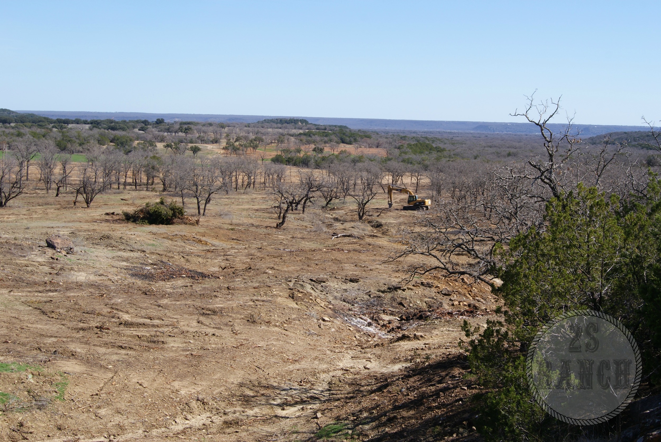 In the middle of the brush control project.