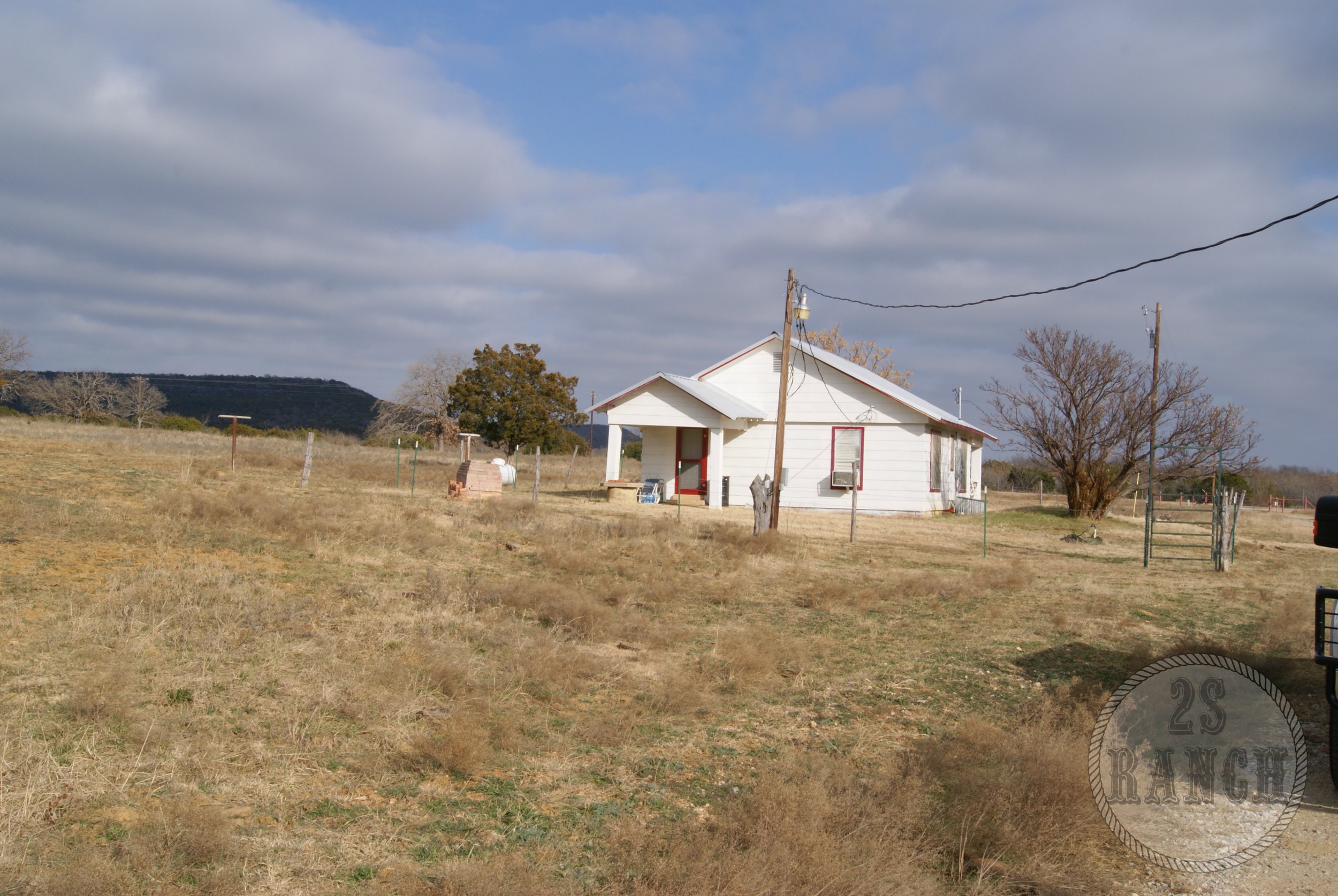 The little house on the new property. We later found out that it does not have a foundation. 