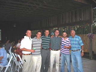 Trent & Andrew with a few Sculley cousins... there's a lot! 