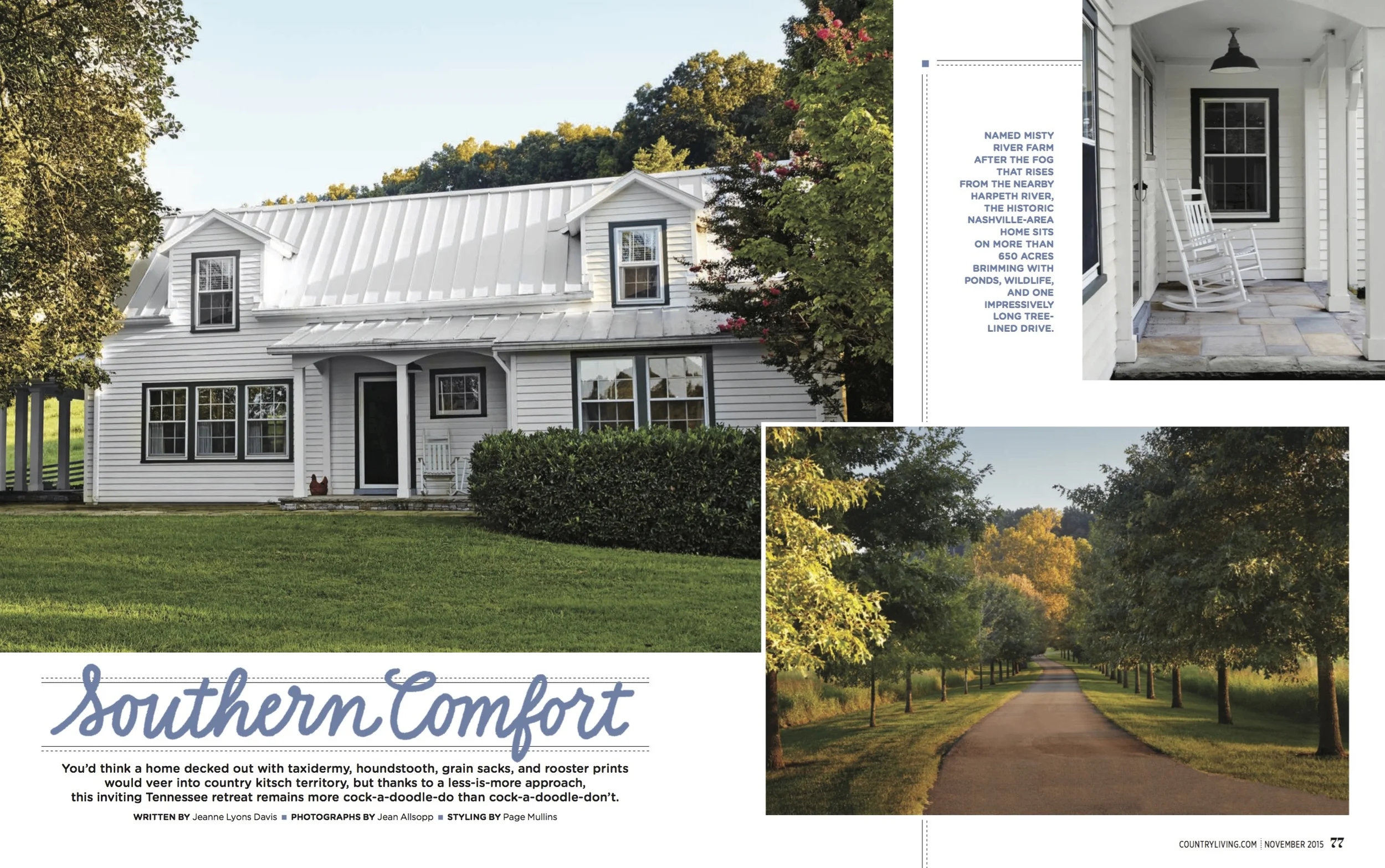 INTERIOR DESIGN EDITORIAL FEATURES — JEANNE LYONS DAVIS
