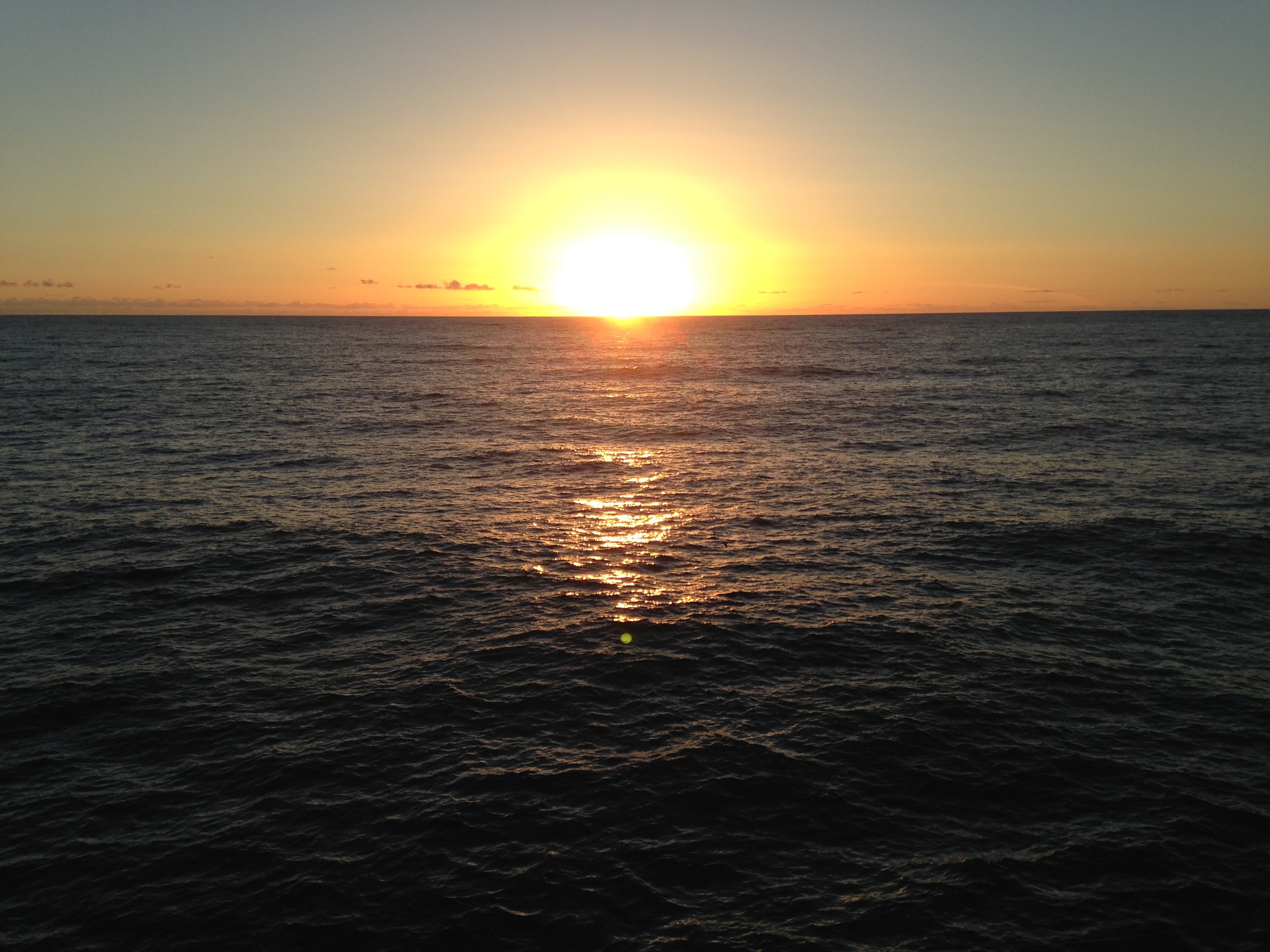 The sun sets on my day trip.