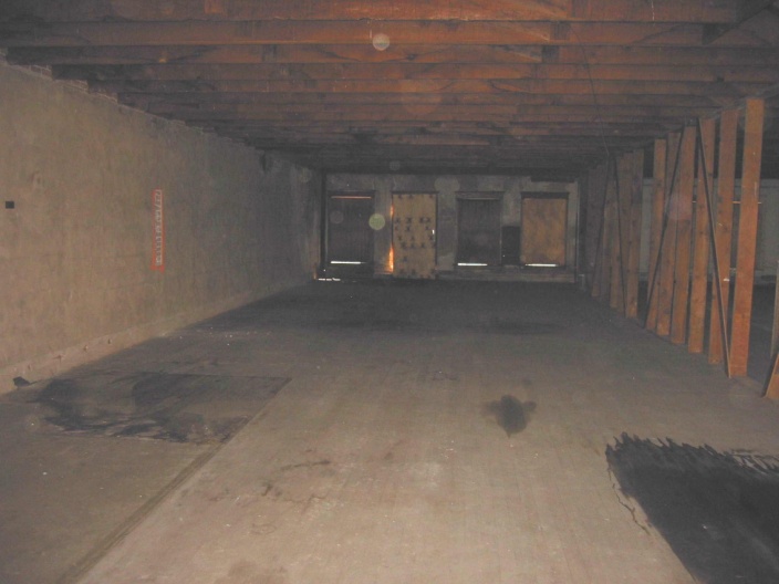 The boarded exterior and gutted interior of RSG’s office during construction