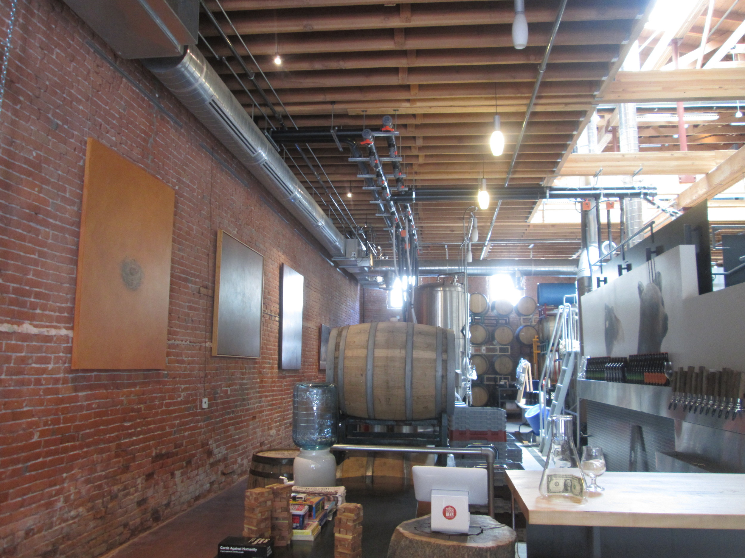 A snapshot of the Good Beer Company’s brewery, which is located below RSG’s offices.