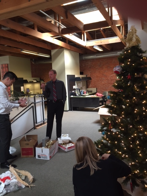 Decorating is a group effort!