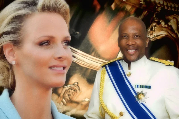Princess Charlene of Monaco and King Letsie III of Lesotho