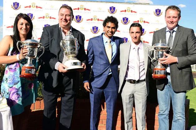 Monique Mansour, Bob Yearham, Vicky Veeramootoo, Donovan Mansour, Johan Janse van Vuuren - Emperors Palace Ready To Run Cup