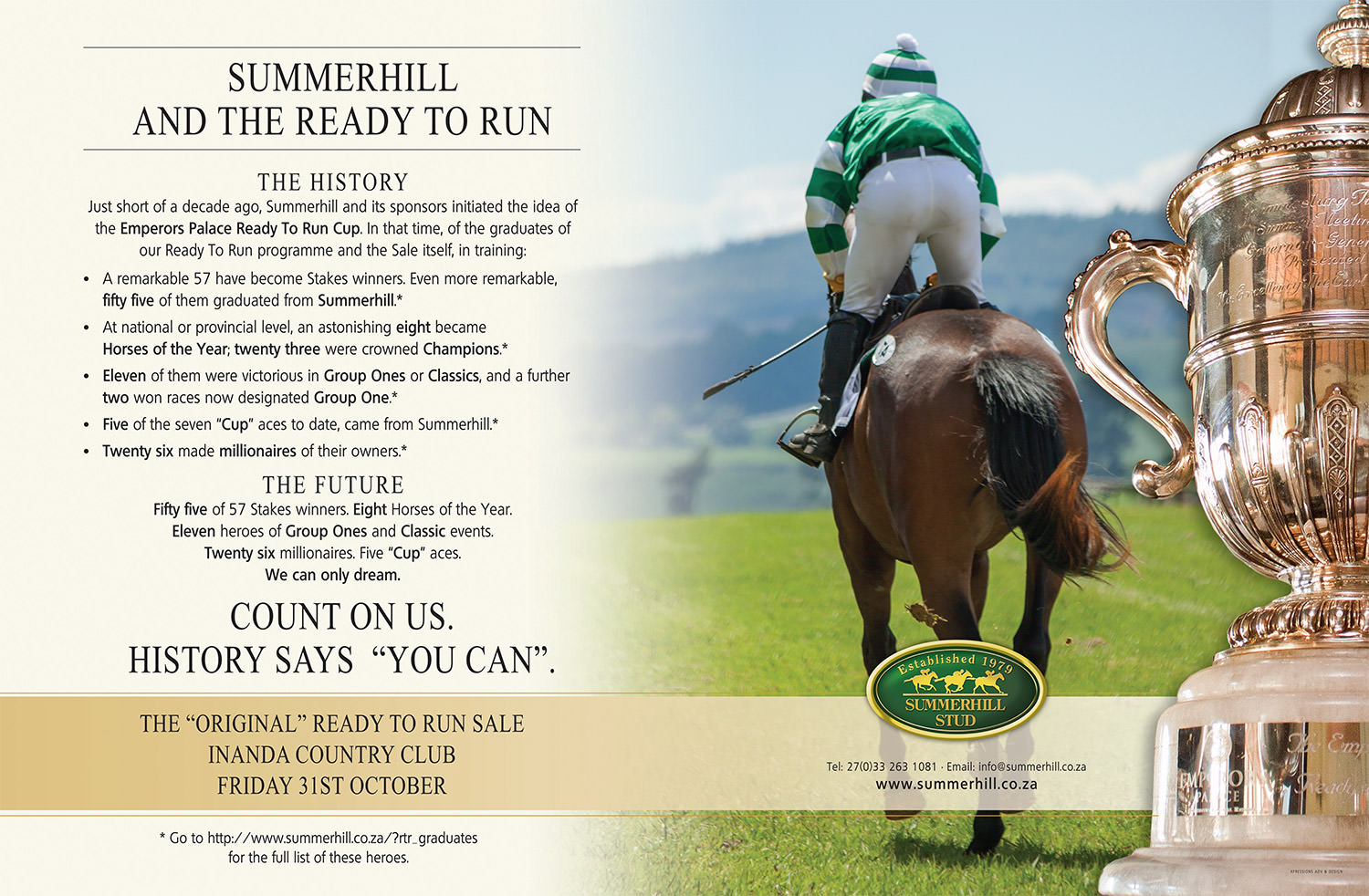 Johannesburg Ready To Run Sale
