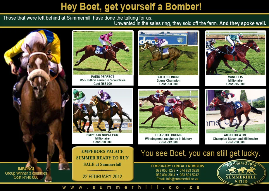 YOU SEE BOET, YOU CAN STILL GET LUCKY.