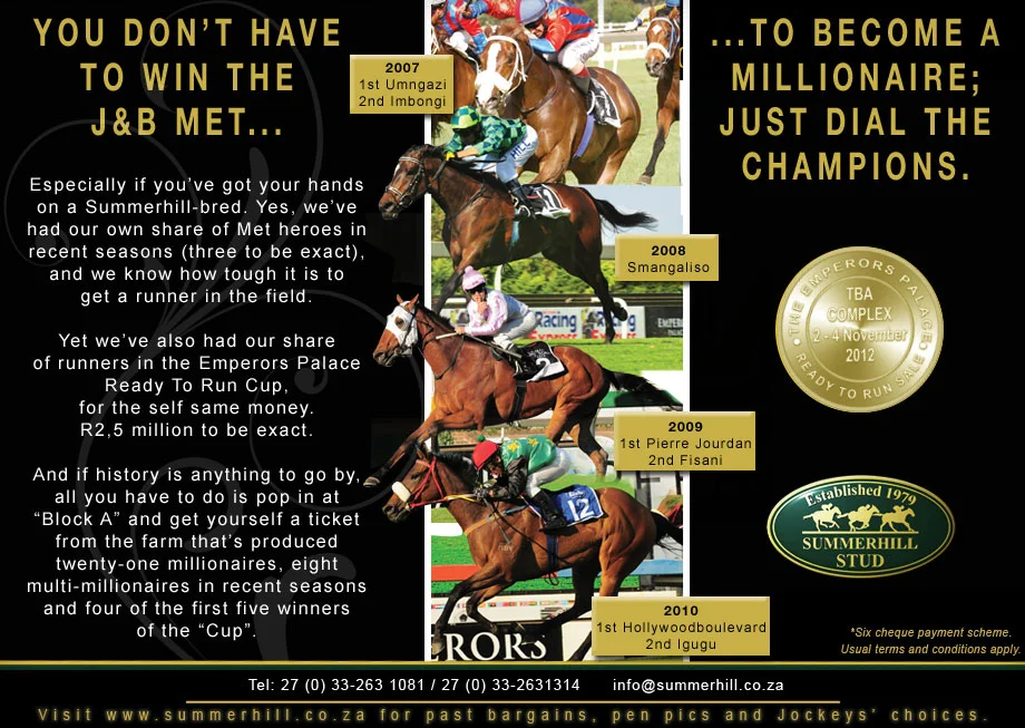 You don't have to win the J&B Met...
