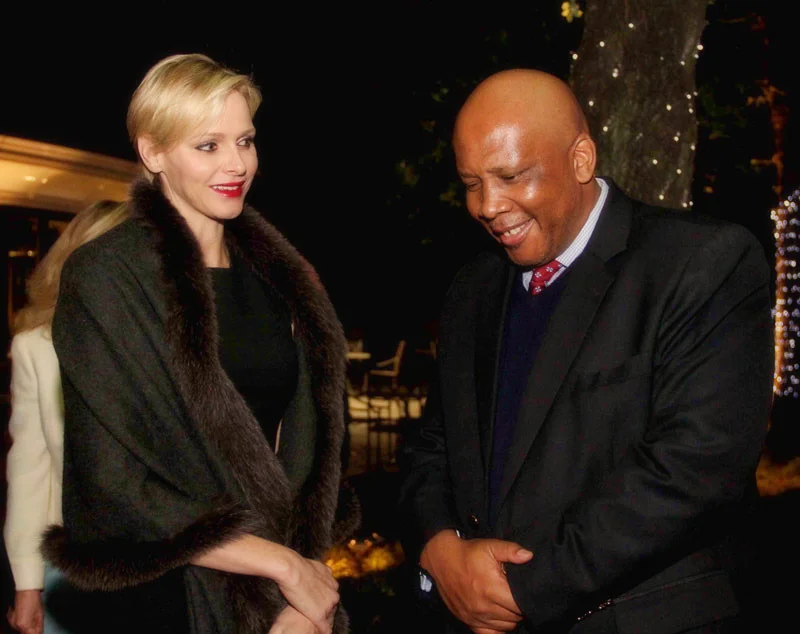 Princess Charlene of Monaco and King Letsie III of Lesotho