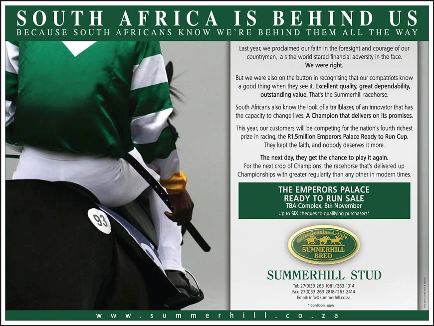 SOUTH AFRICA IS BEHIND US