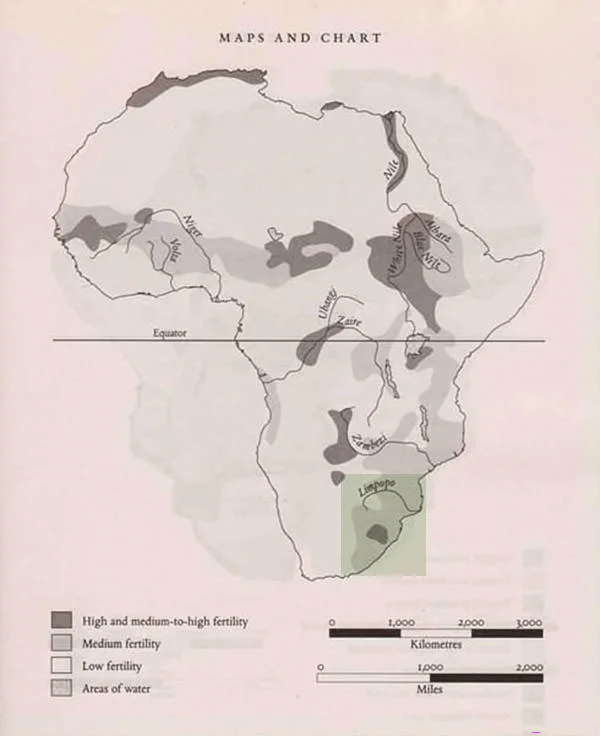 John Reader's Fertility Map - Africa: A Biography of the Continent