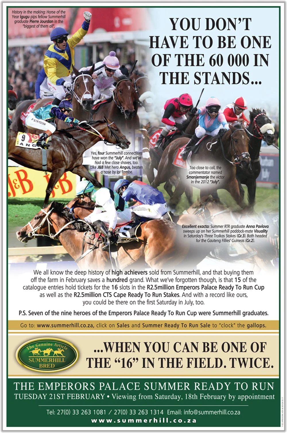 Emperors Palace Summer Ready To Run Sale