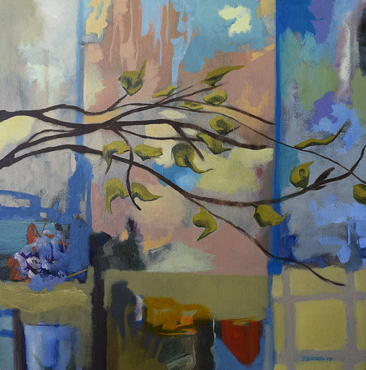 Magnolia Branch in front of City Windows