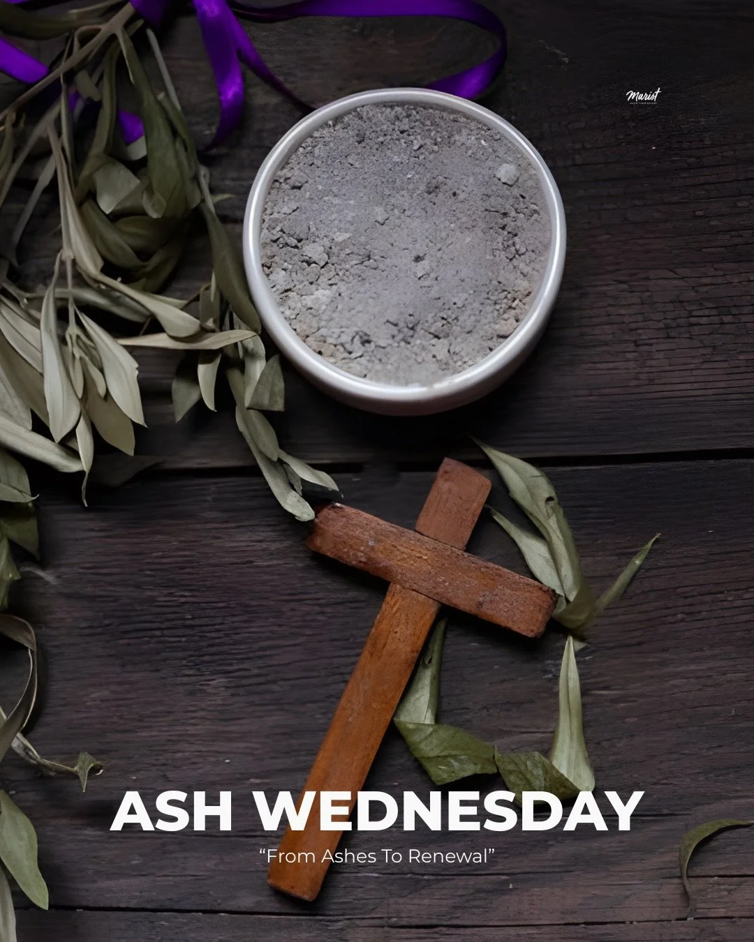On Ash Wednesday we enter the season of lent. A time to reflect and draw ourselves closer to God. Joining ourselves with Christ on his journey through the dessert. 

#ashwednesday #lentenseason #lent