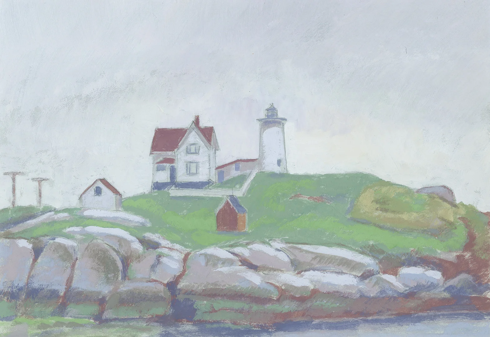 Nubble Lighthouse, ME. Fog. May 2019