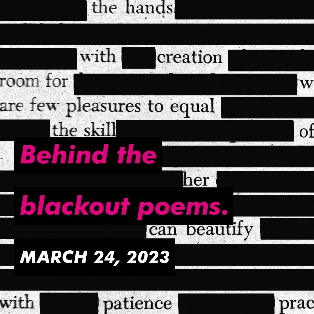 behind the blackout poems
