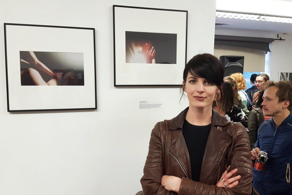  An exciting beginning to my West Coast adventures was being selected for the  DREAMS , an all women art show featuring the work of local Bay Area artists and photographers. A selection of two photos from my 3AM self portrait series were exhibited. 